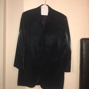 Men’s 40R metallic green suit